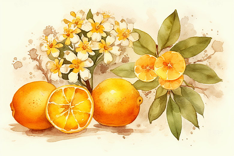 板蓝根保健中药材插画