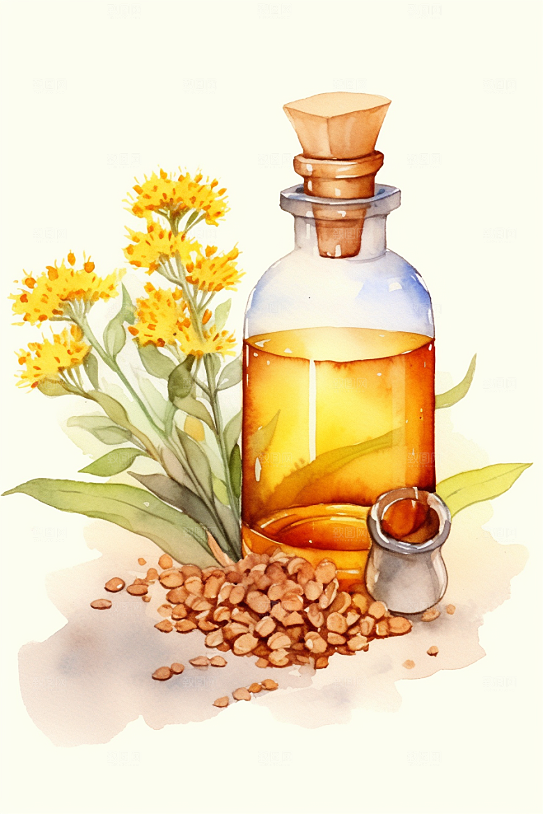 板蓝根养生医疗插画