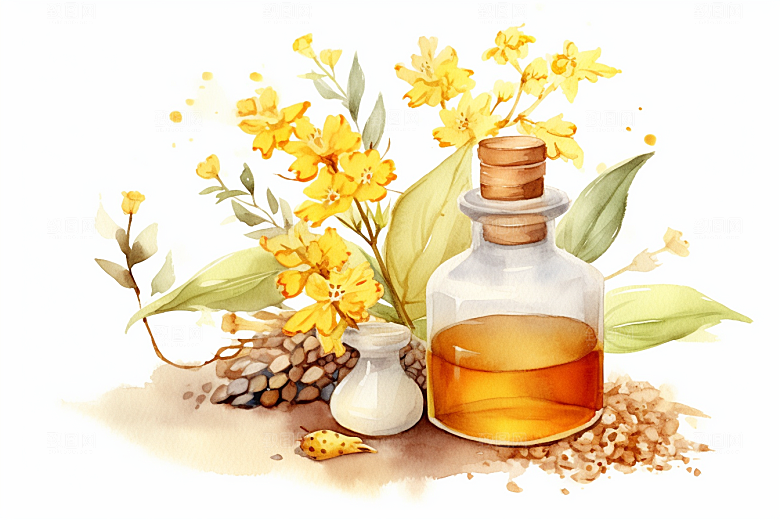 板蓝根健康医疗插画