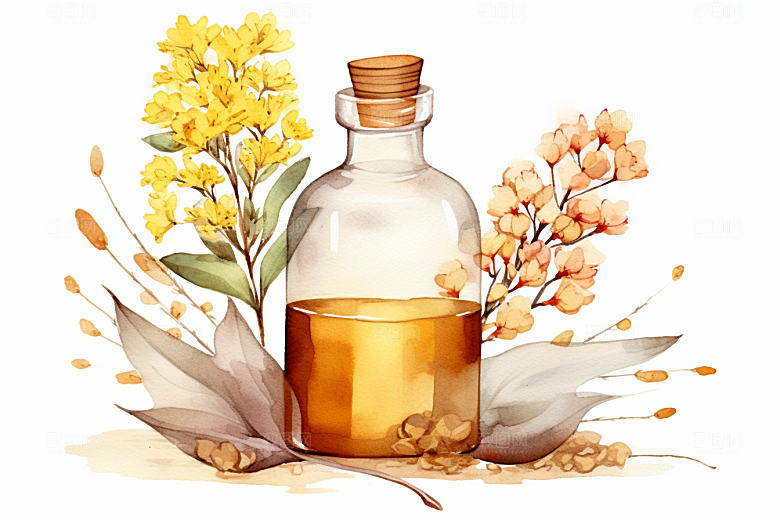 板蓝根药方中草药插画