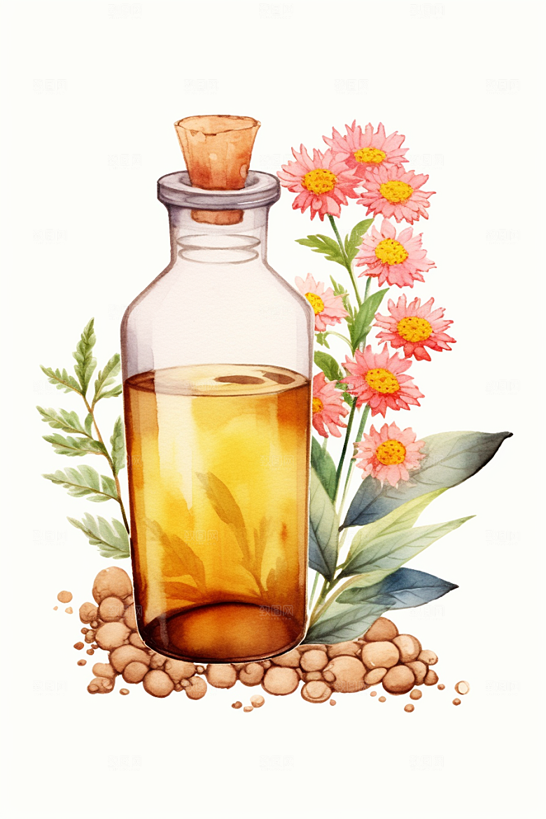板蓝根药方中草药插画