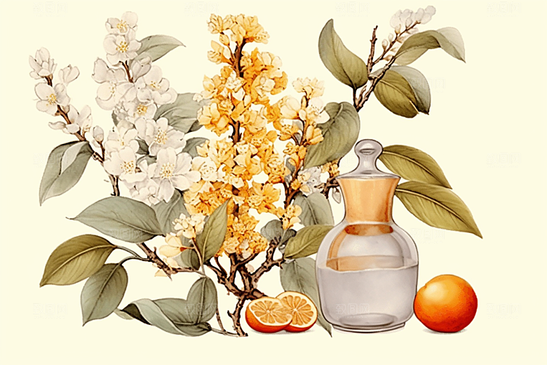 板蓝根中医中草药插画