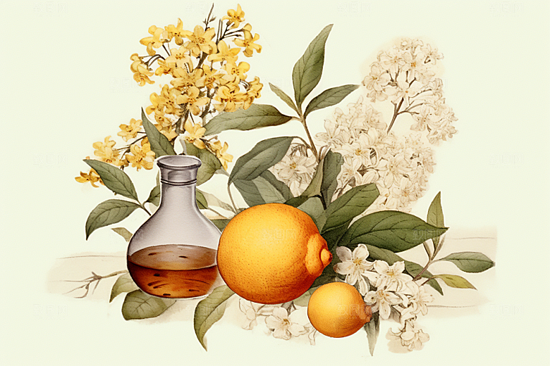 板蓝根药方健康插画