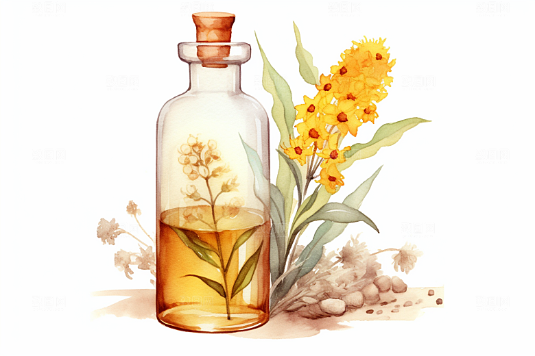 板蓝根健康植物插画