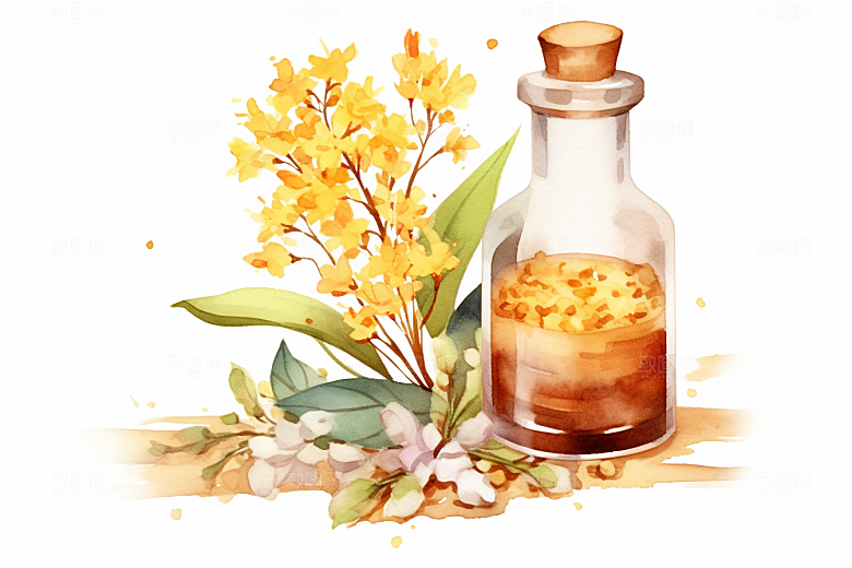 板蓝根保健医疗插画