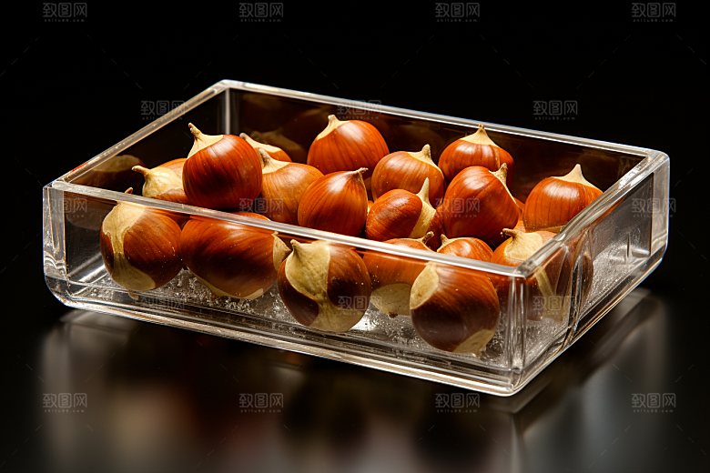 板栗榛子美味高清摄影图