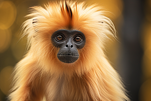 滇金丝猴环保野外摄影图