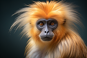 滇金丝猴生态高清摄影图