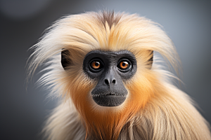 滇金丝猴生态环保摄影图