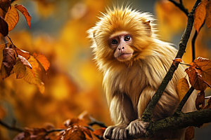 滇金丝猴自然高清摄影图