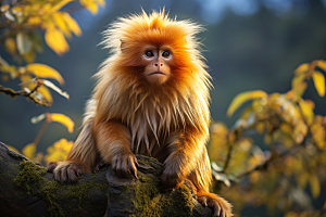 滇金丝猴高清自然摄影图
