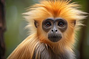 滇金丝猴野生动物自然摄影图