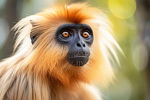 滇金丝猴环保野外摄影图