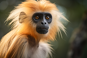 滇金丝猴高清环保摄影图