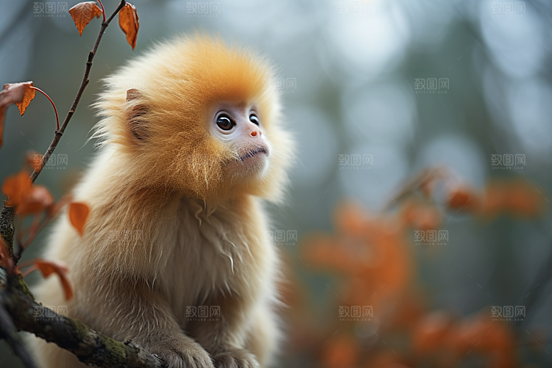 滇金丝猴高清自然摄影图
