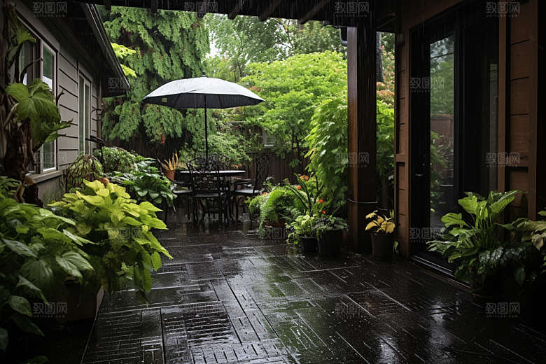 暴雨安静自然摄影图