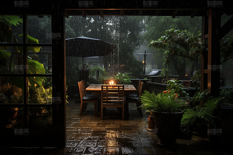 暴雨下雨高清摄影图