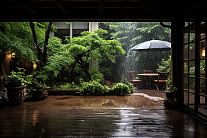 暴雨高清自然摄影图