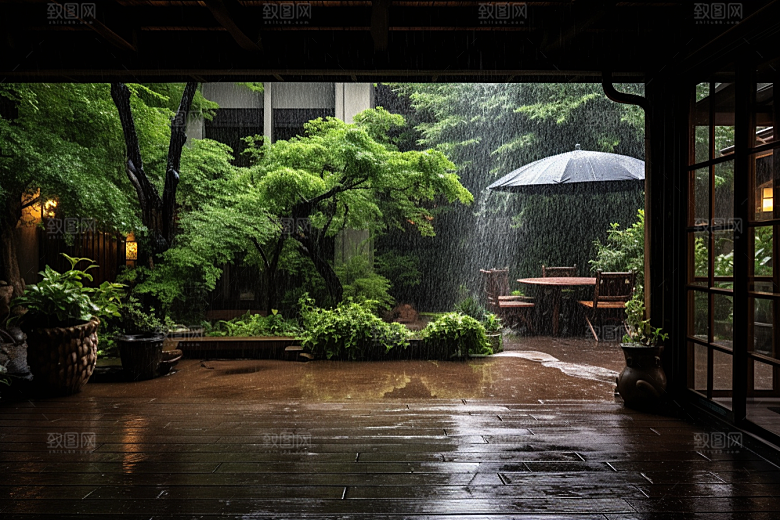 暴雨高清自然摄影图