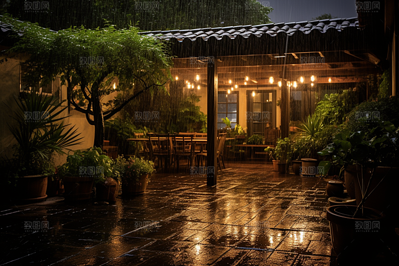 暴雨雨天雨夜摄影图