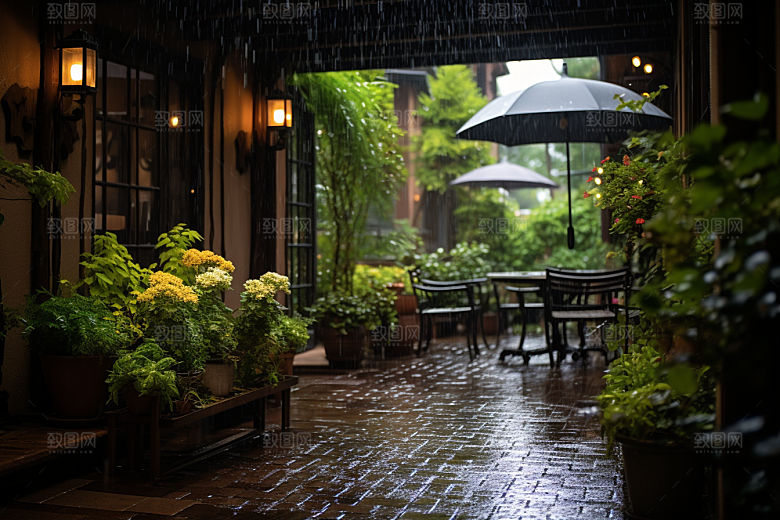 暴雨室外户外摄影图