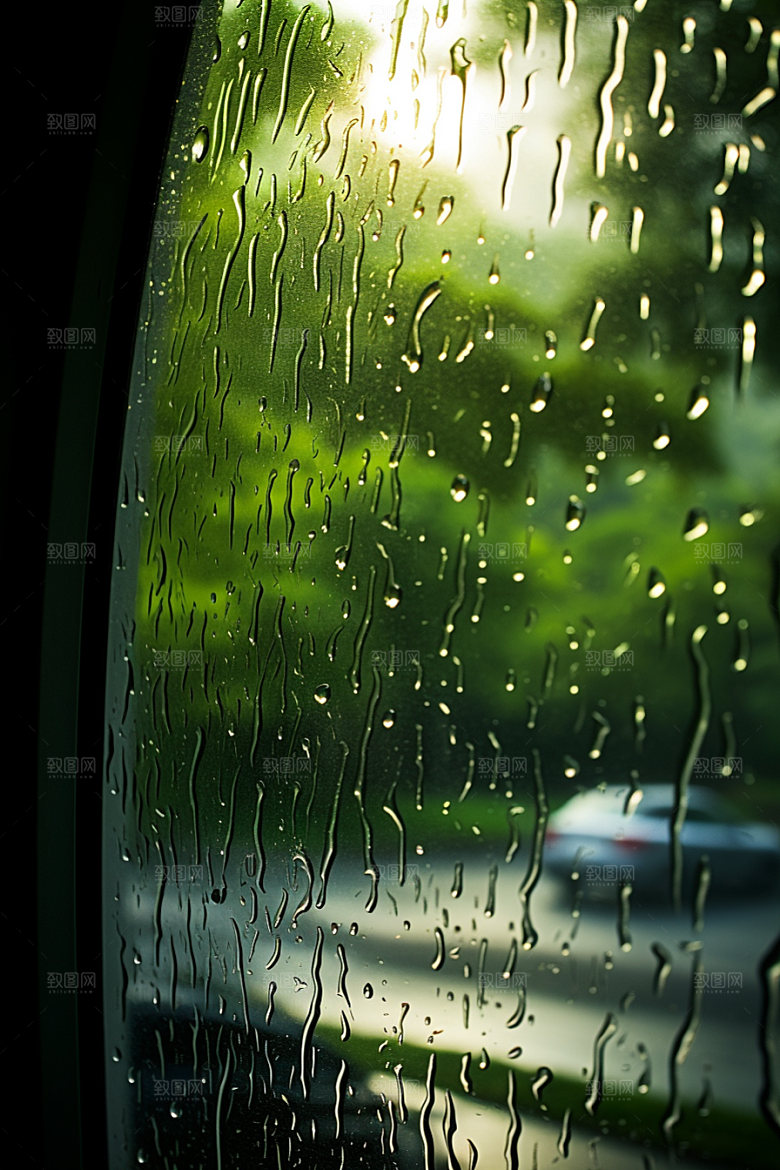 暴雨高清雨夜摄影图