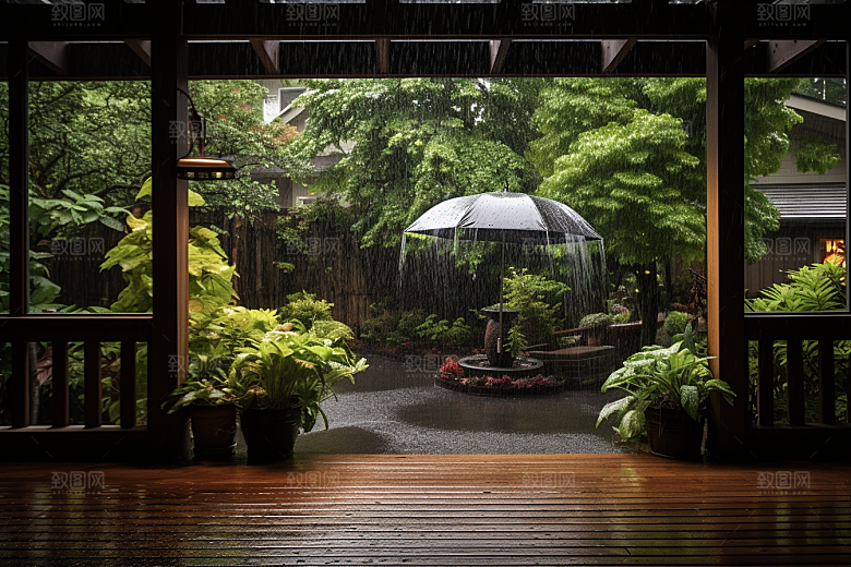 暴雨自然高清摄影图