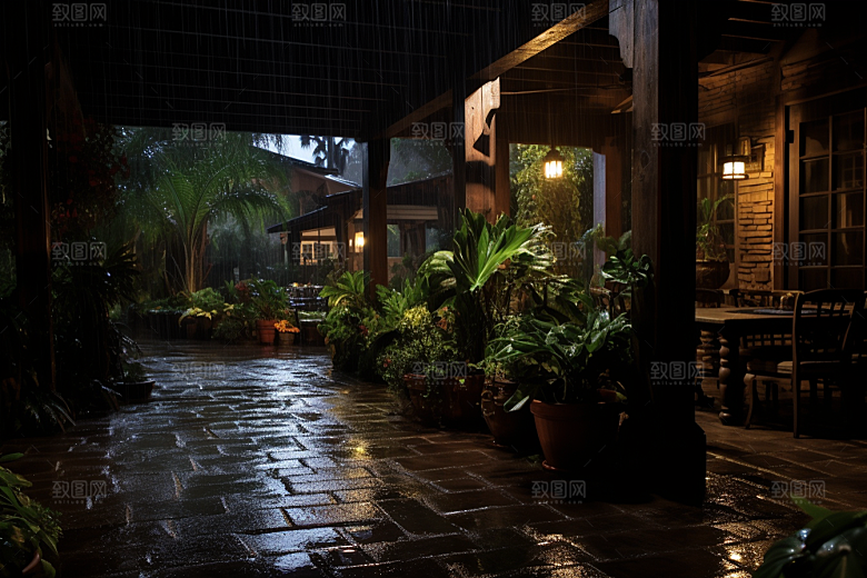 暴雨下雨高清摄影图