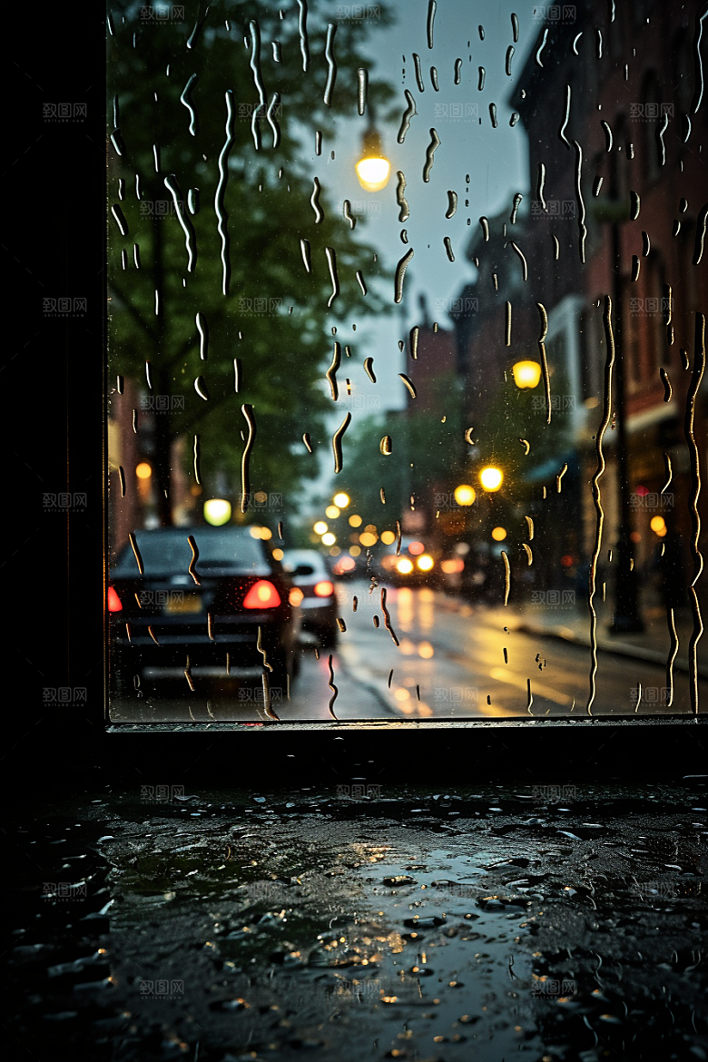 暴雨自然安静摄影图