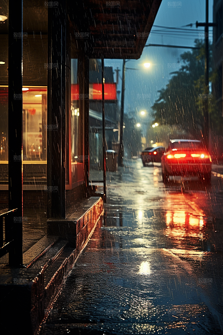 暴雨高清室外摄影图