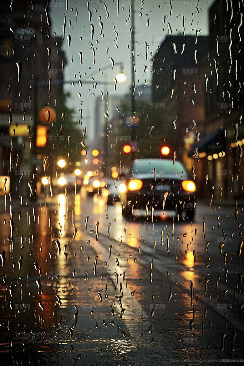 暴雨安静雨天摄影图