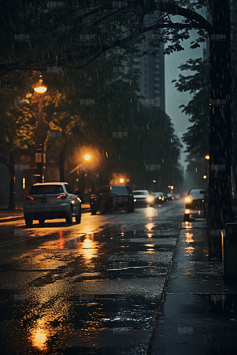 暴雨高清户外摄影图