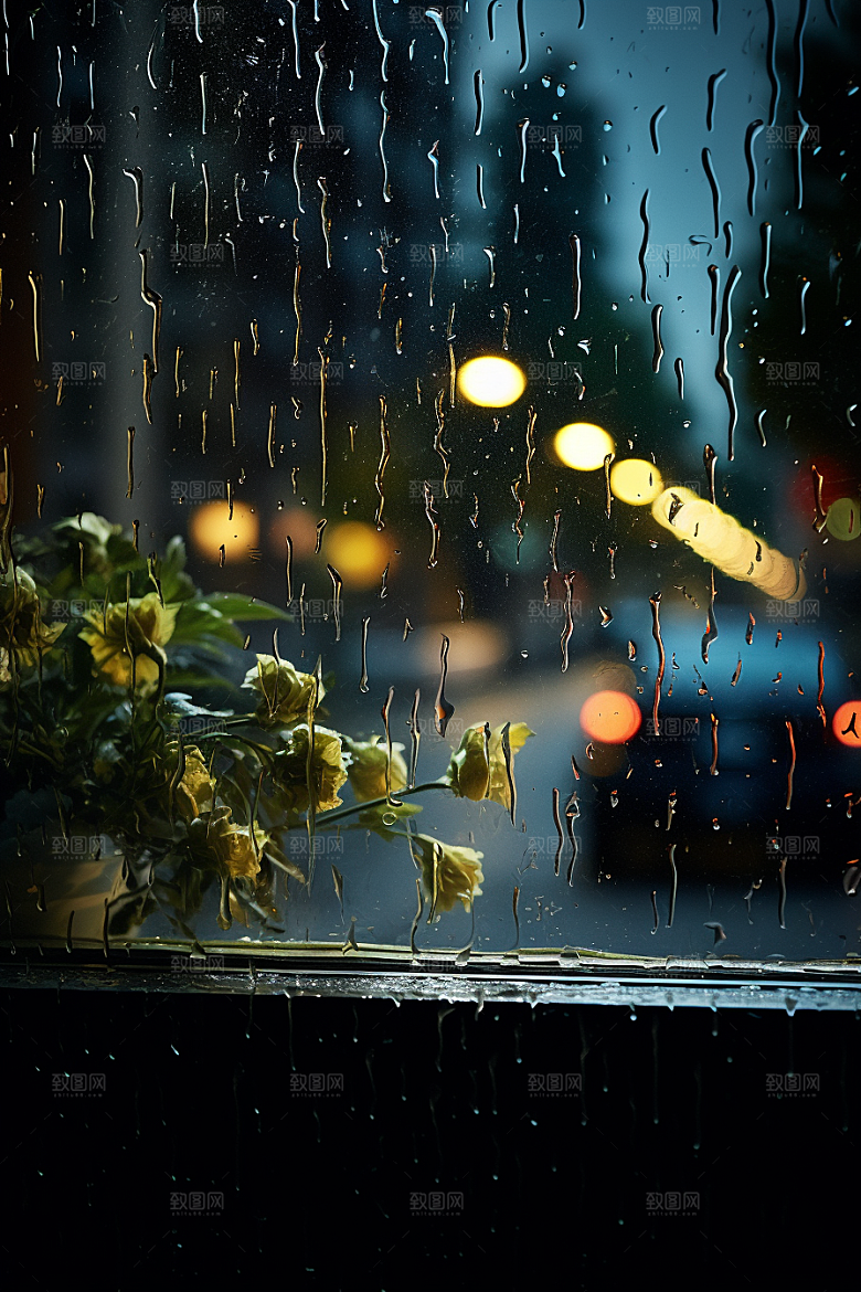暴雨户外安静摄影图