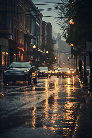 暴雨自然户外摄影图