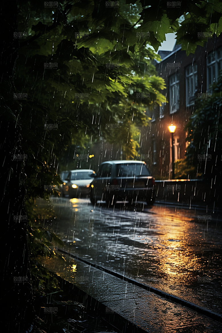 暴雨安静高清摄影图