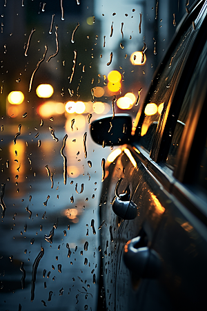 暴雨环境雨天摄影图