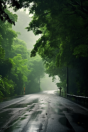 暴雨室外安静摄影图