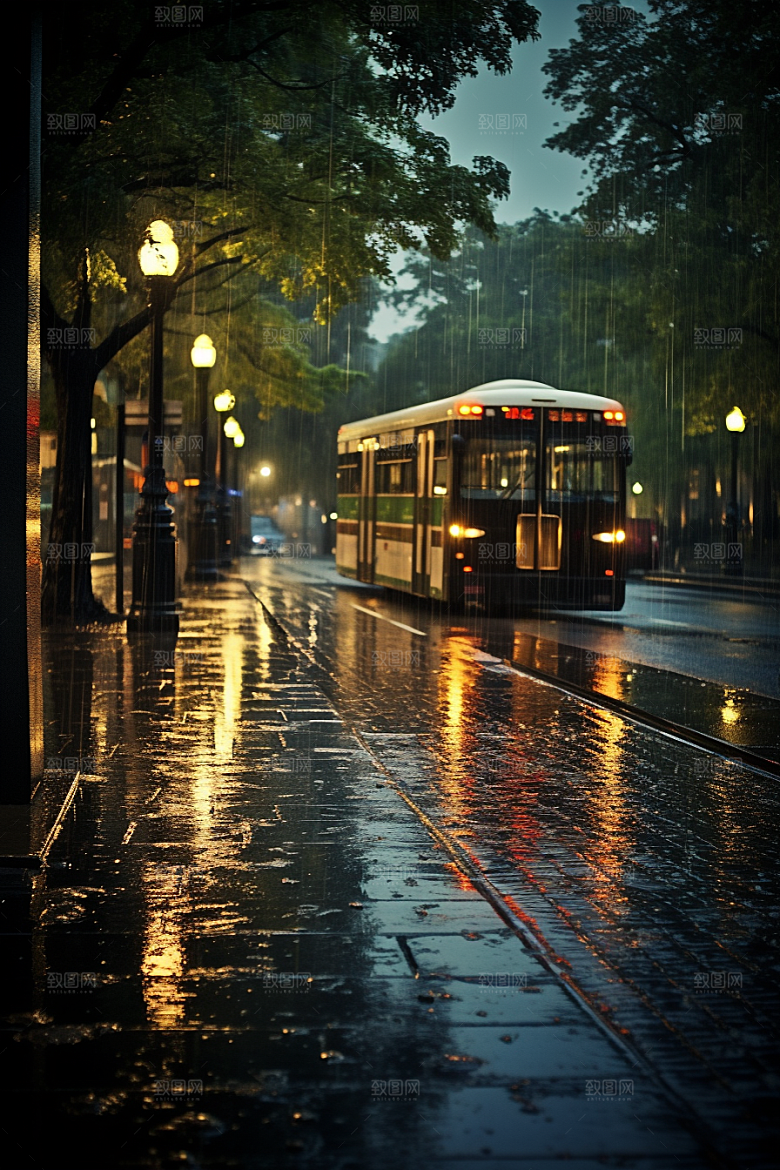 暴雨安静高清摄影图