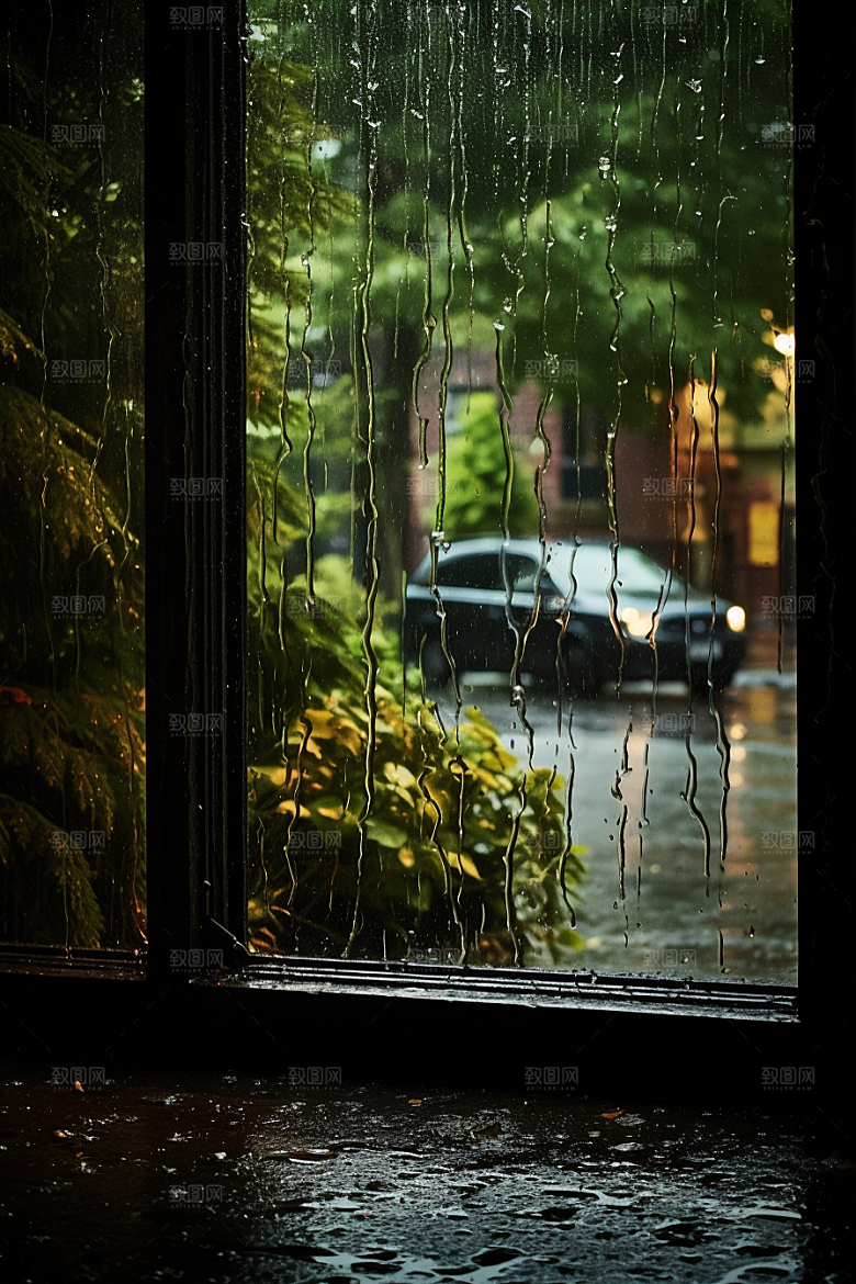 暴雨室外安静摄影图