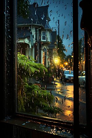 暴雨高清室外摄影图