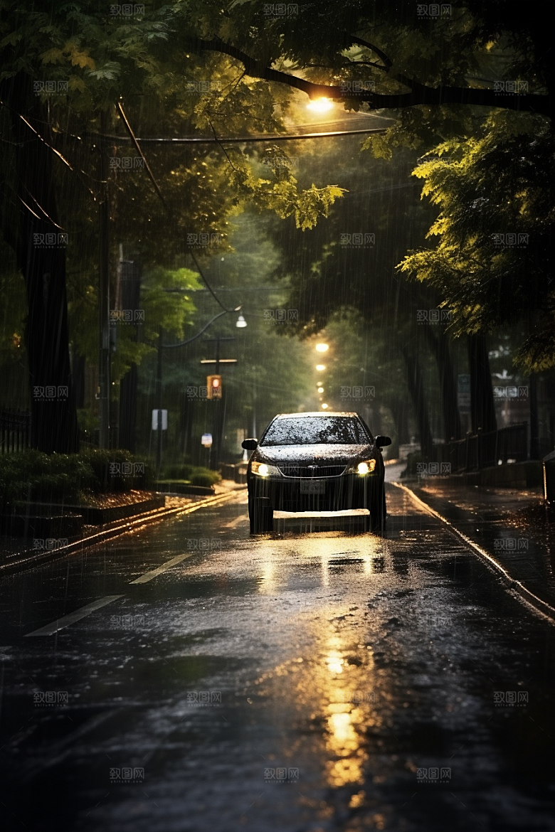 暴雨安静高清摄影图