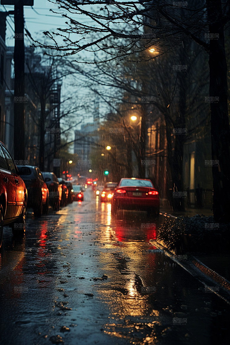 暴雨户外自然摄影图