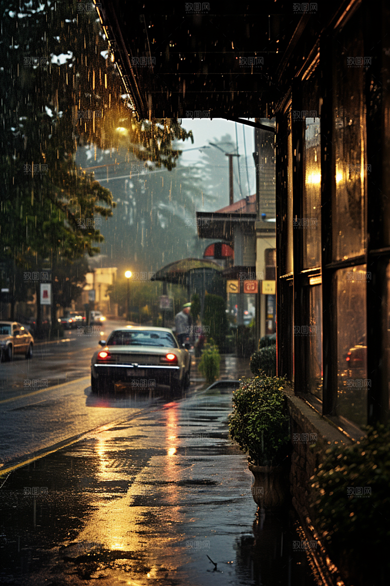暴雨高清室外摄影图