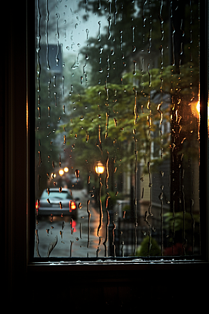 暴雨自然室外摄影图