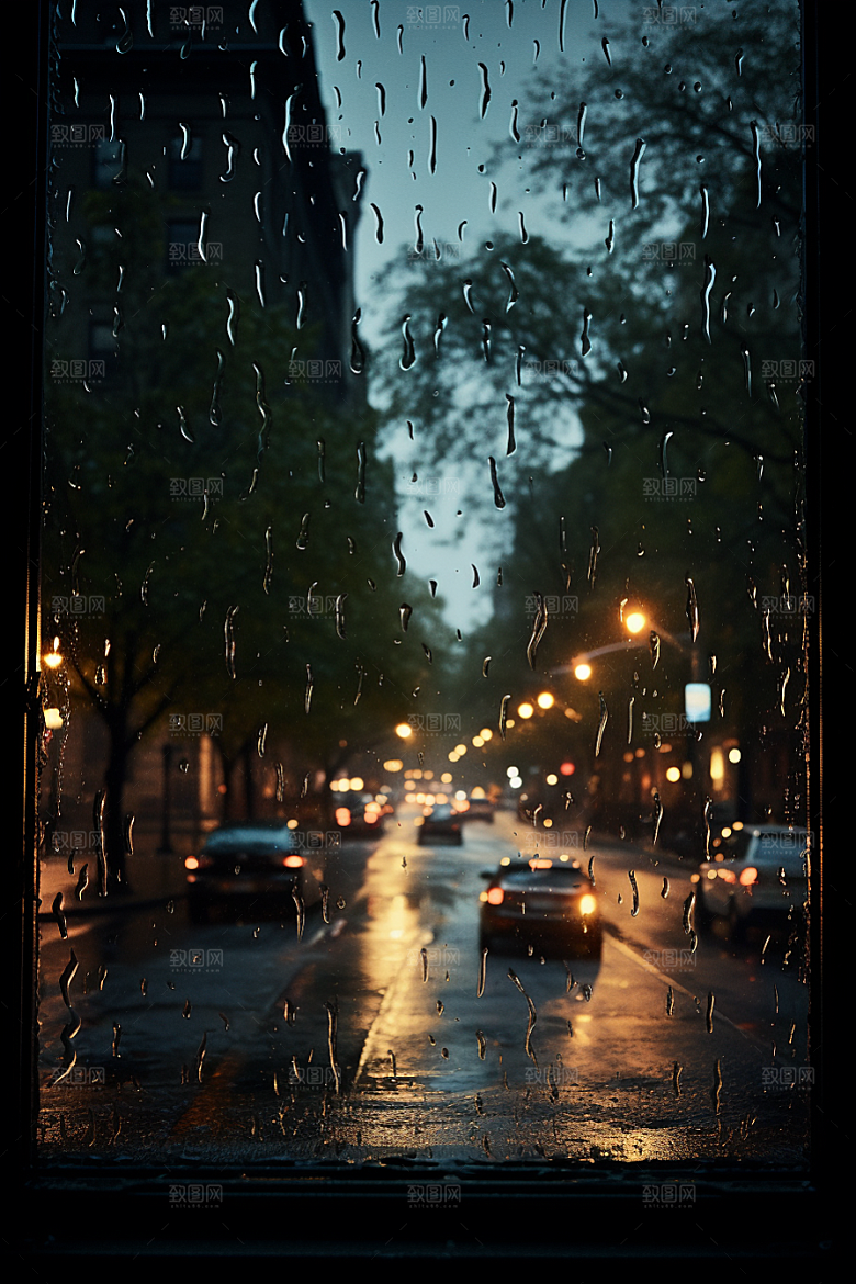 暴雨大雨高清摄影图