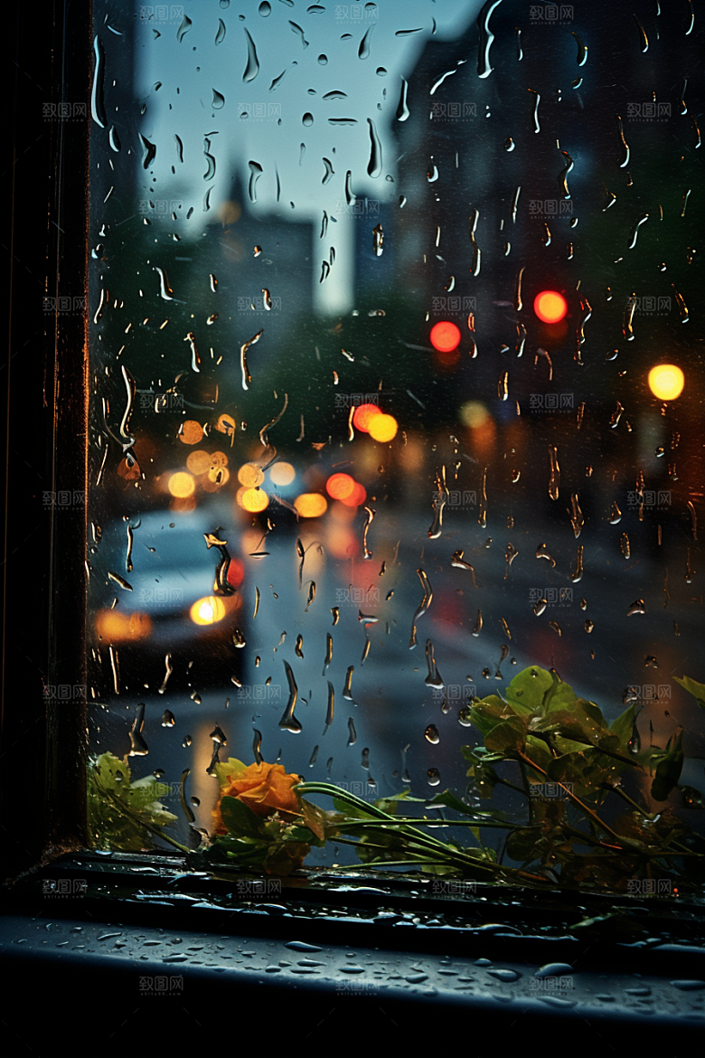 暴雨安静户外摄影图