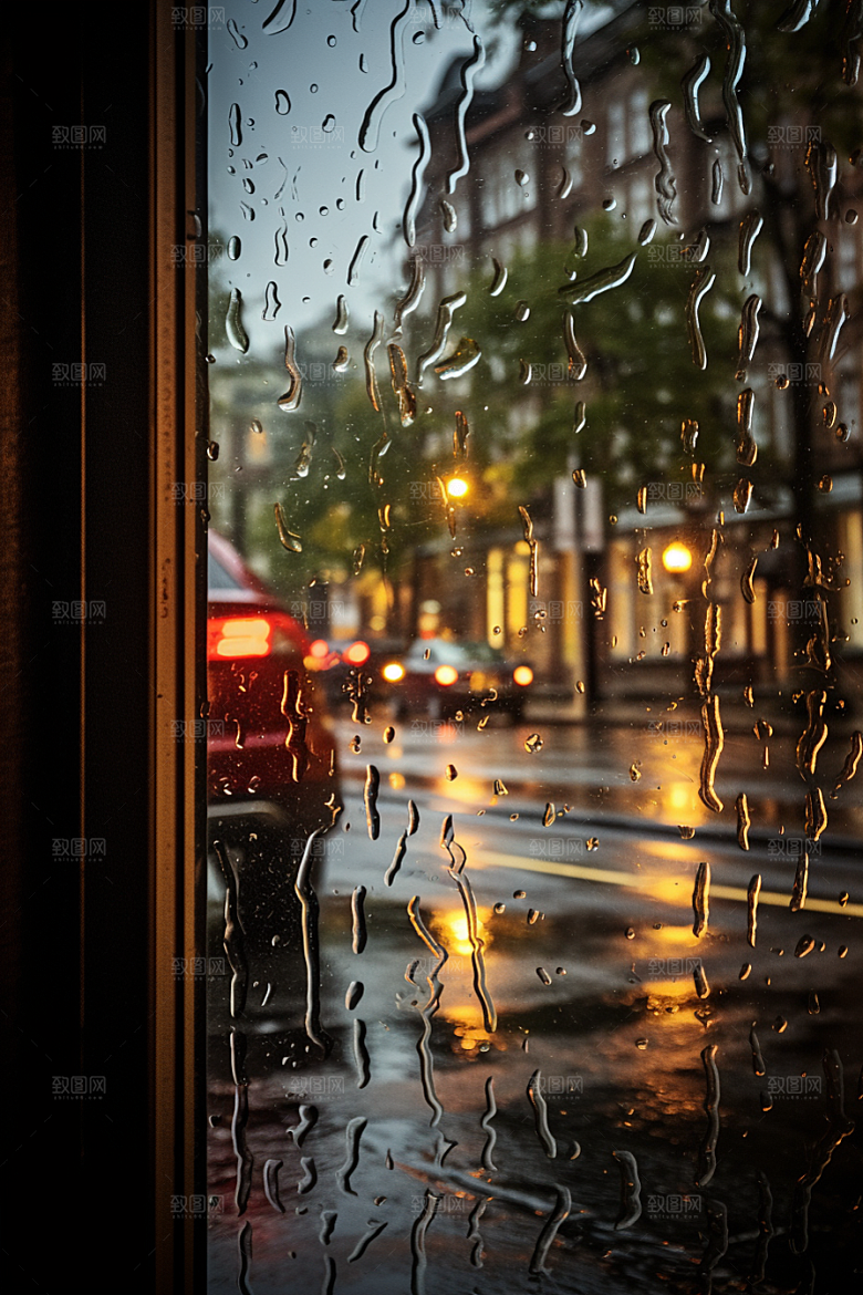 暴雨环境自然摄影图