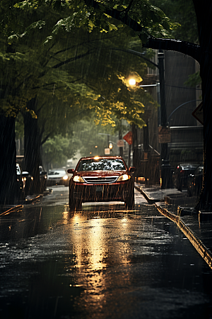 暴雨室外户外摄影图