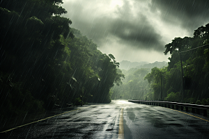 暴雨户外高清摄影图