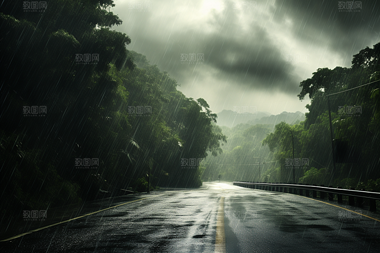 暴雨户外高清摄影图